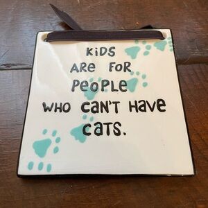 Cat Plaque
